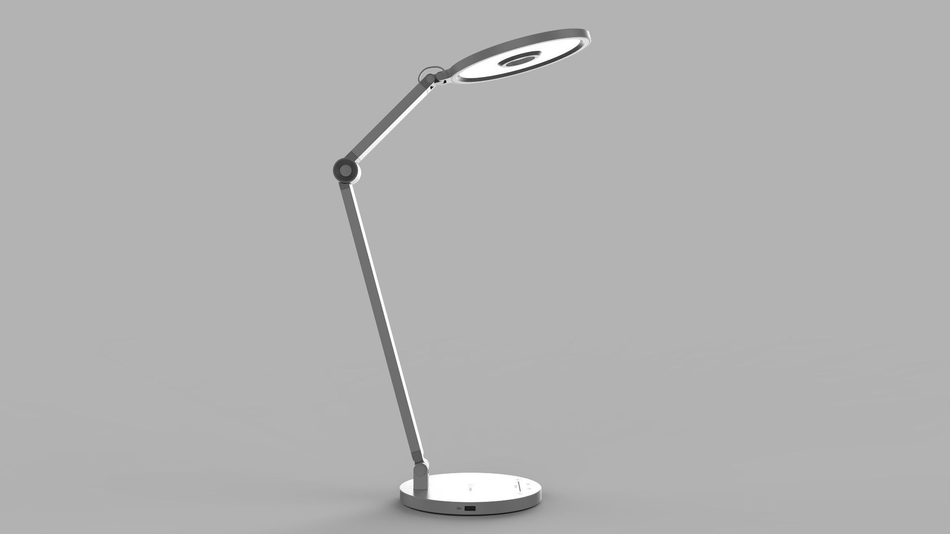 Momax QL8 Smart Desk Lamp Light Gray 3D model_4