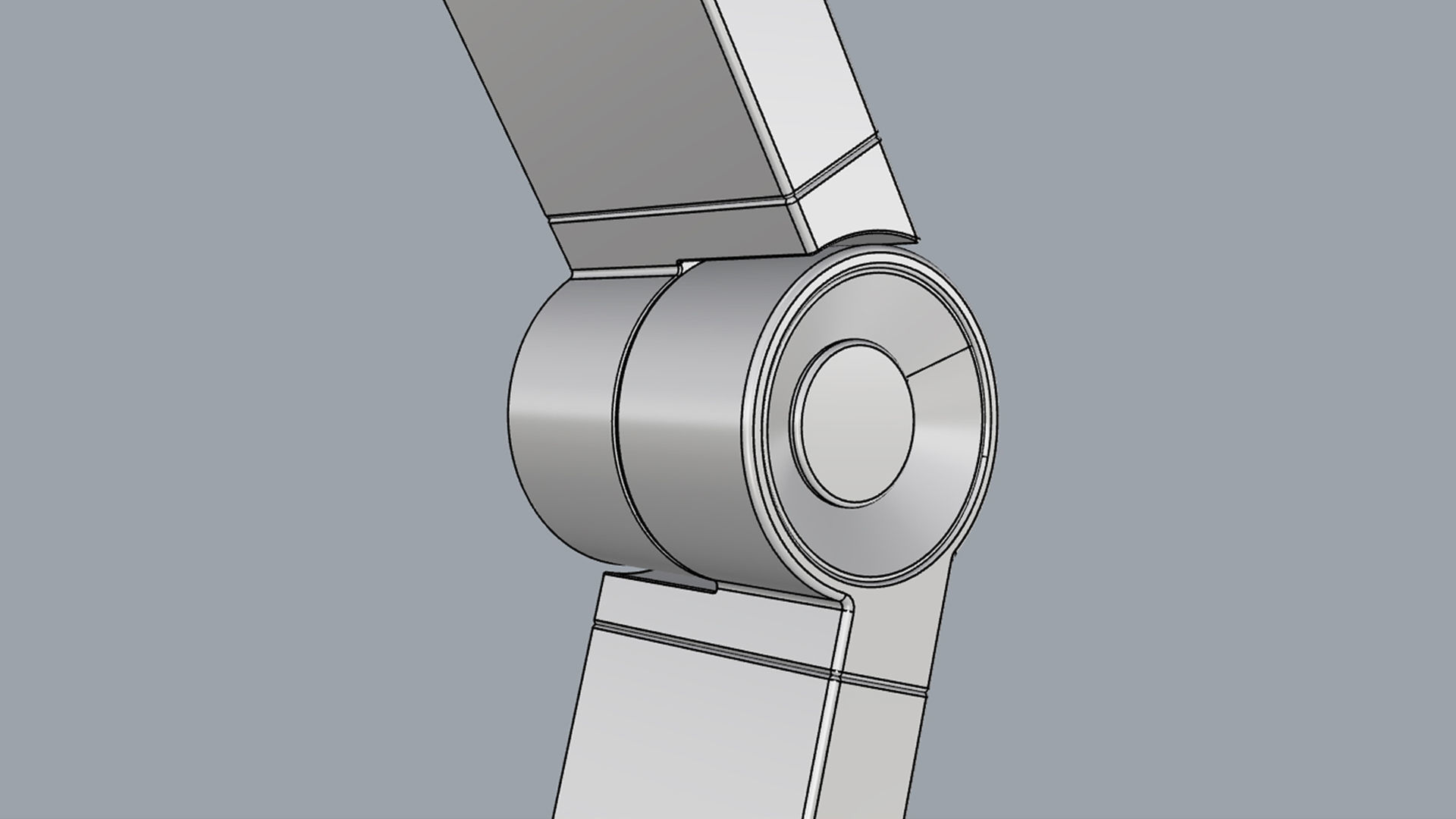 Momax QL8 Smart Desk Lamp Light Gray 3D model_19