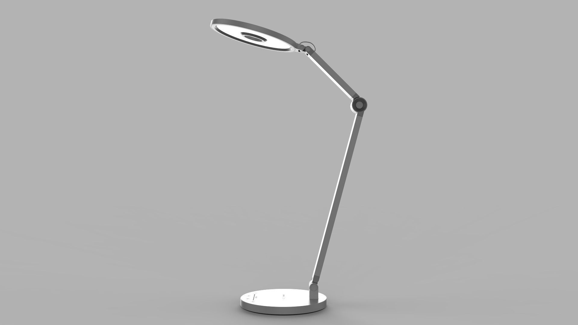 Momax QL8 Smart Desk Lamp Light Gray 3D model_8