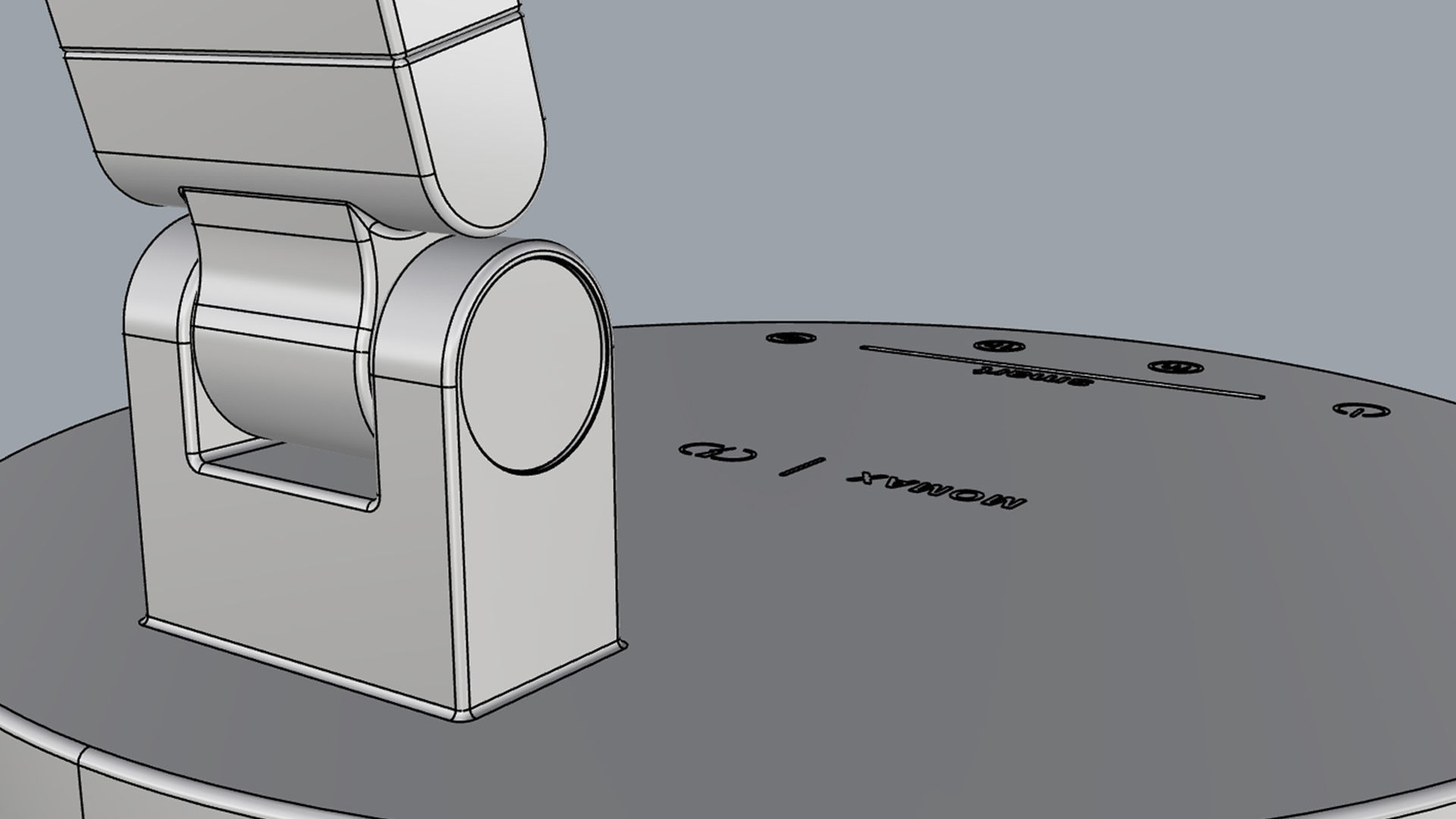 Momax QL8 Smart Desk Lamp Light Gray 3D model_18