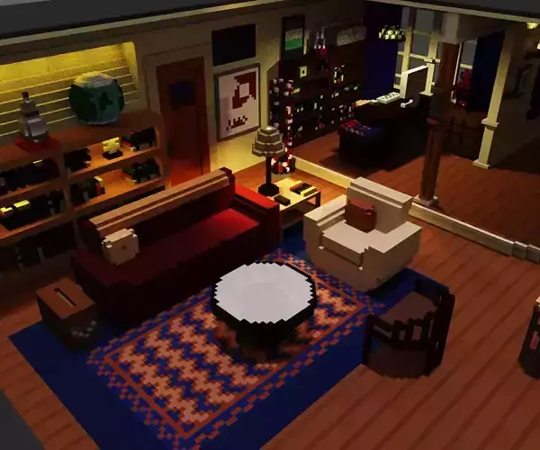 Voxel The Big Bang Theory House