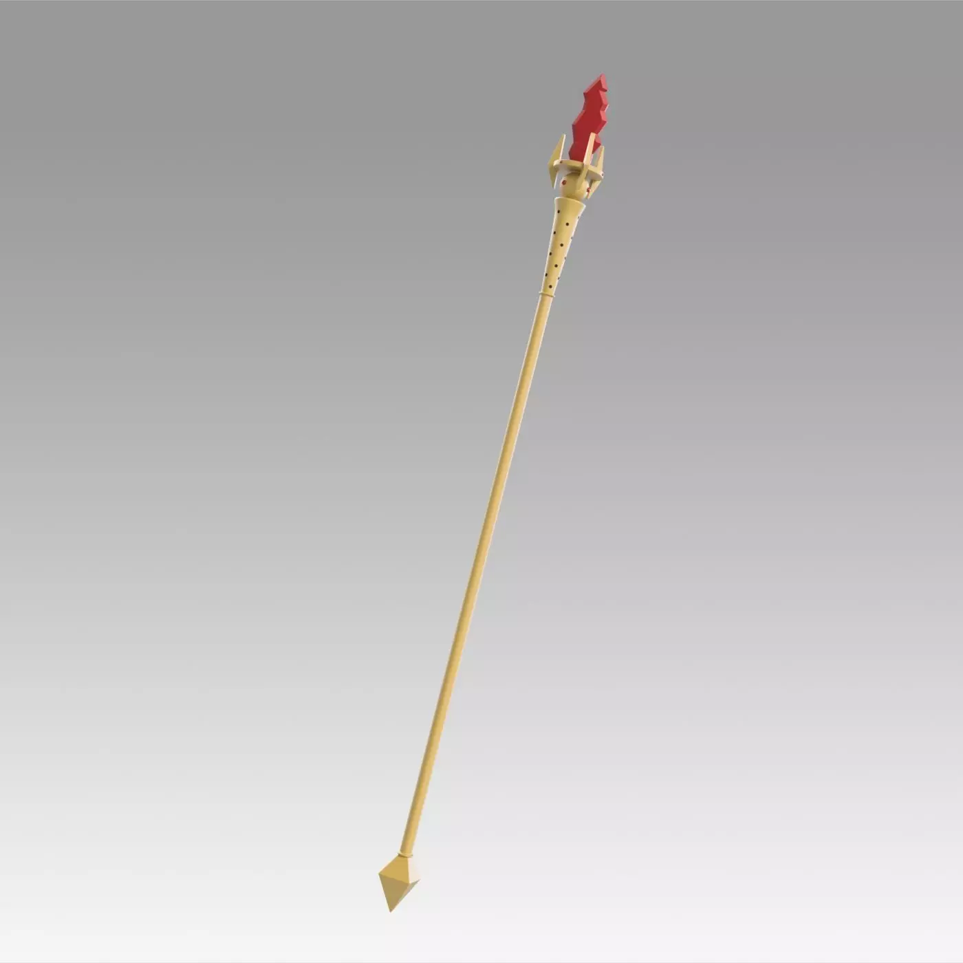 World of Warcraft WOW Blood Elf Mage Staves Cosplay Weapon Prop 3D print model_0