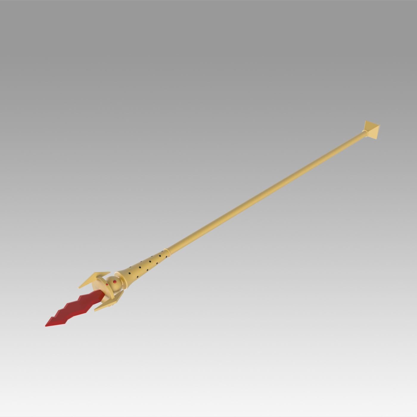 World of Warcraft WOW Blood Elf Mage Staves Cosplay Weapon Prop 3D print model_7