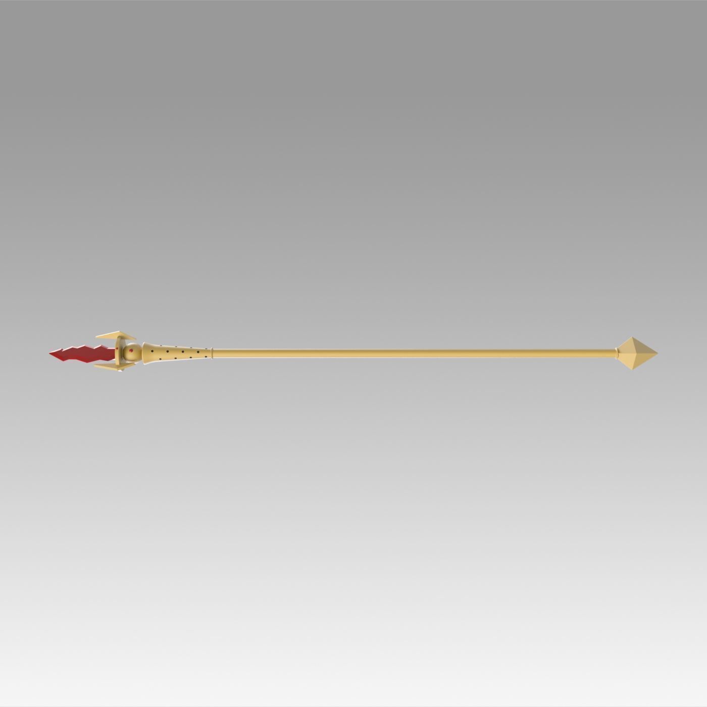 World of Warcraft WOW Blood Elf Mage Staves Cosplay Weapon Prop 3D print model_8