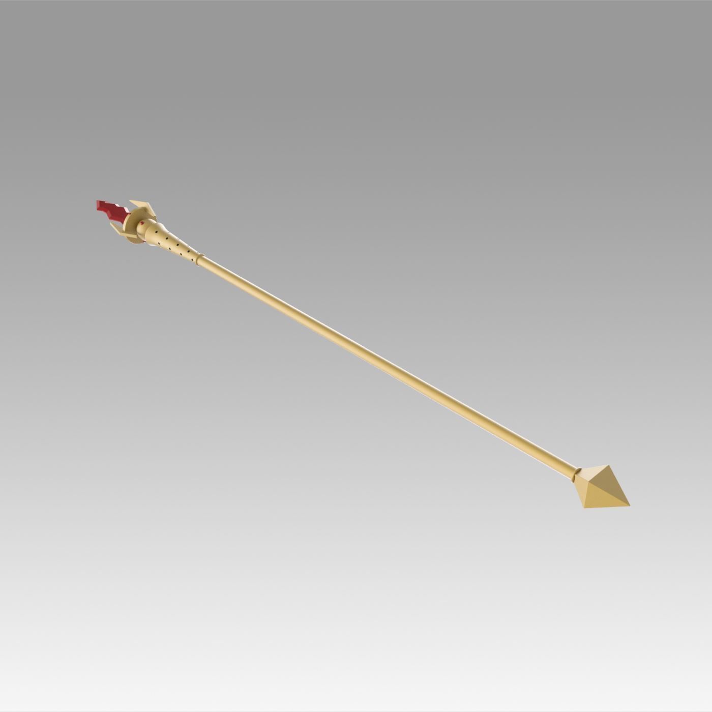 World of Warcraft WOW Blood Elf Mage Staves Cosplay Weapon Prop 3D print model_9