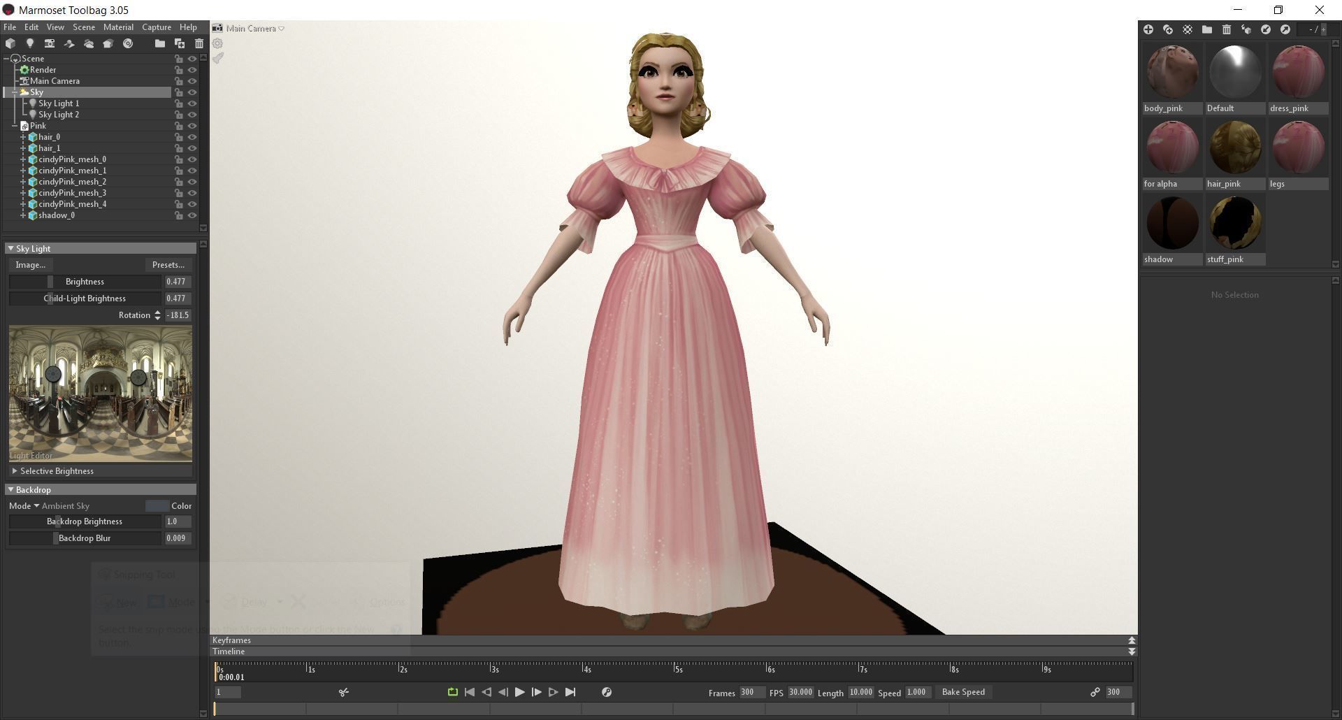 Collection Game ready cindere-lla pack Low-poly 3D model_4