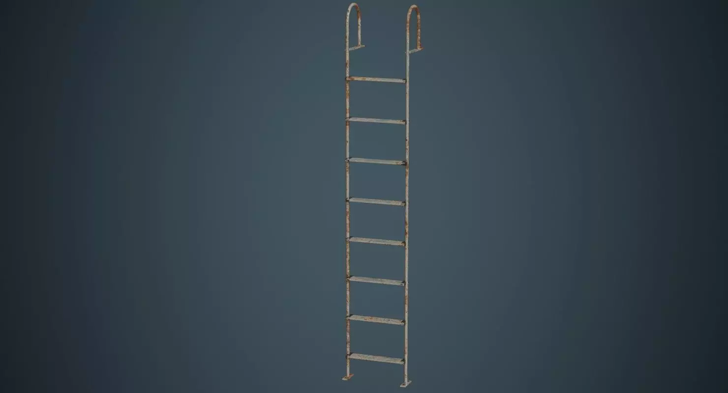 Ladder 3B Low-poly 3D model_0