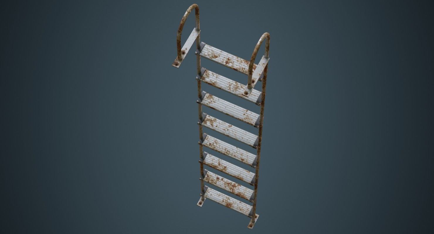 Ladder 3B Low-poly 3D model_2