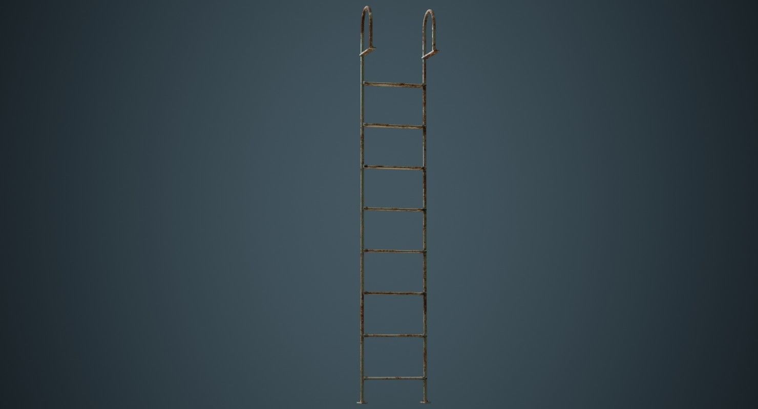 Ladder 3B Low-poly 3D model_3
