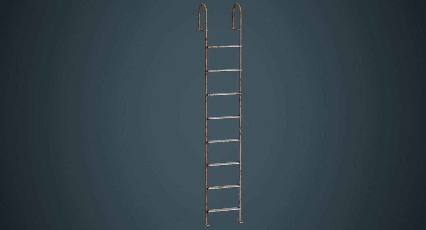 Ladder 3B Low-poly 3D model_1