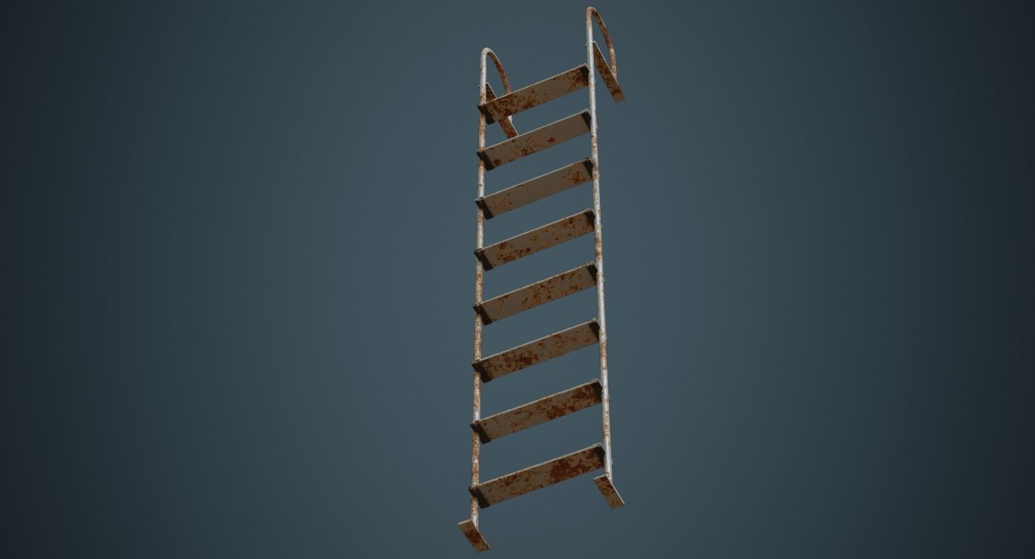 Ladder 3B Low-poly 3D model_4