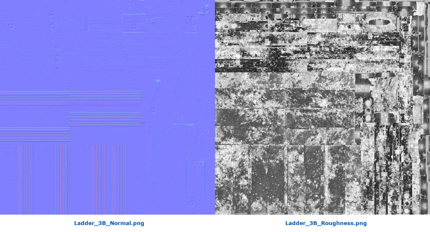 Ladder 3B Low-poly 3D model_10