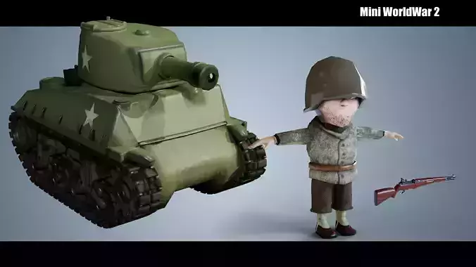 Mini War 3D Model Collection