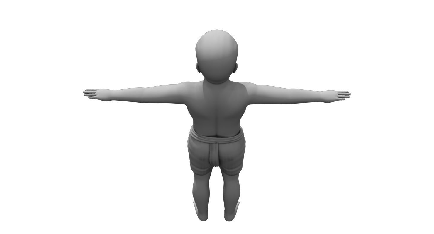 village boy 3d model 3D model_8