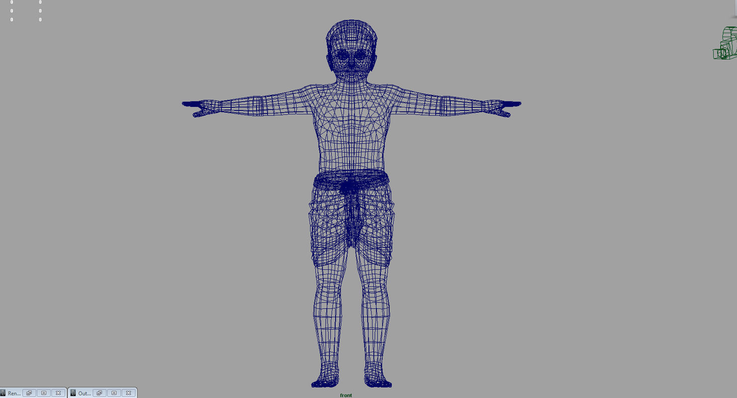 village boy 3d model 3D model_1