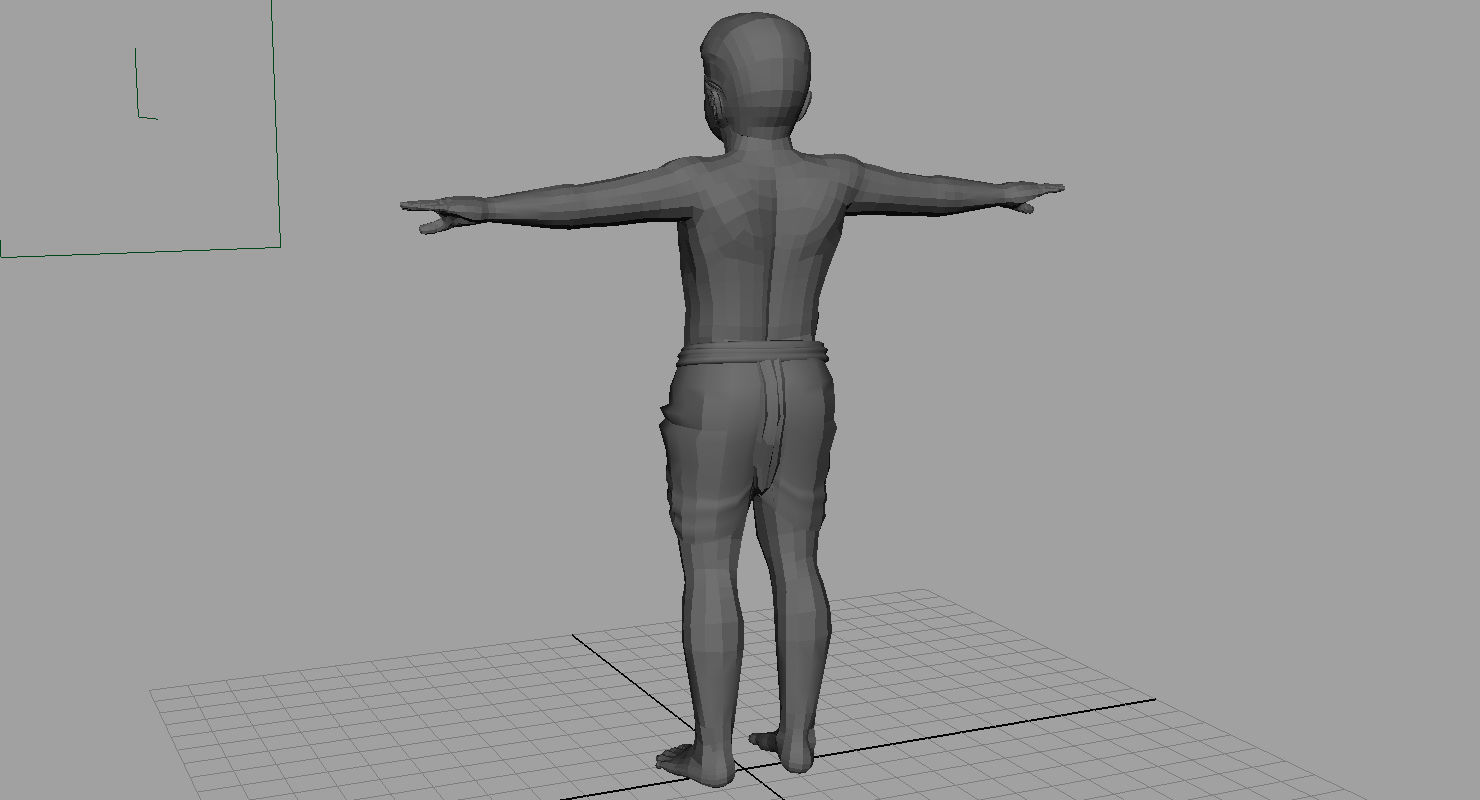 village boy 3d model 3D model_12