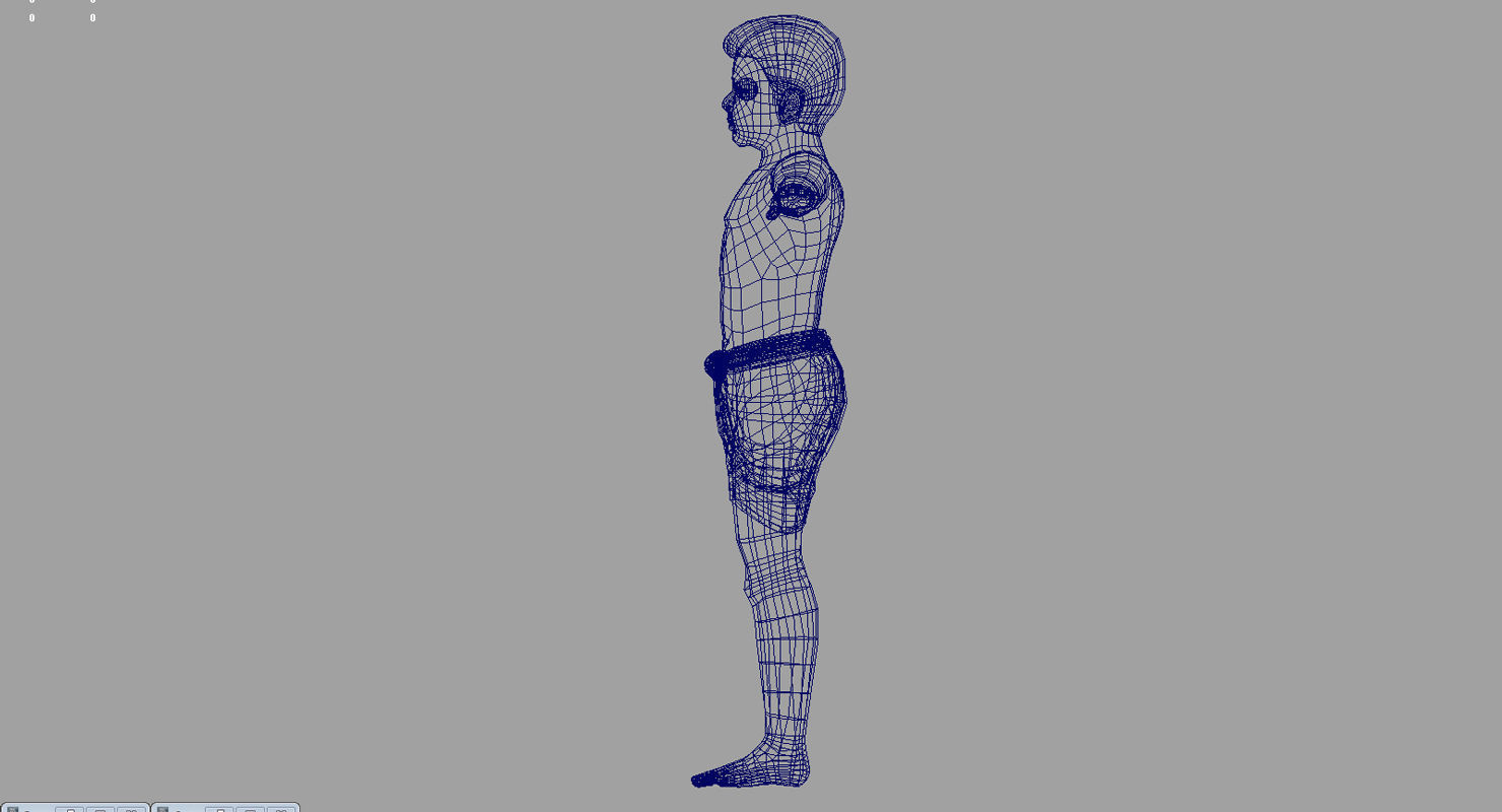 village boy 3d model 3D model_2