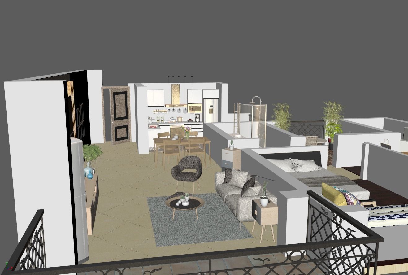High details floorplan 3D model_3