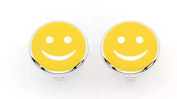 childrens earrings smile  3D print model