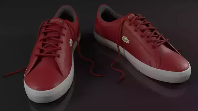 Lacoste Red Shoes