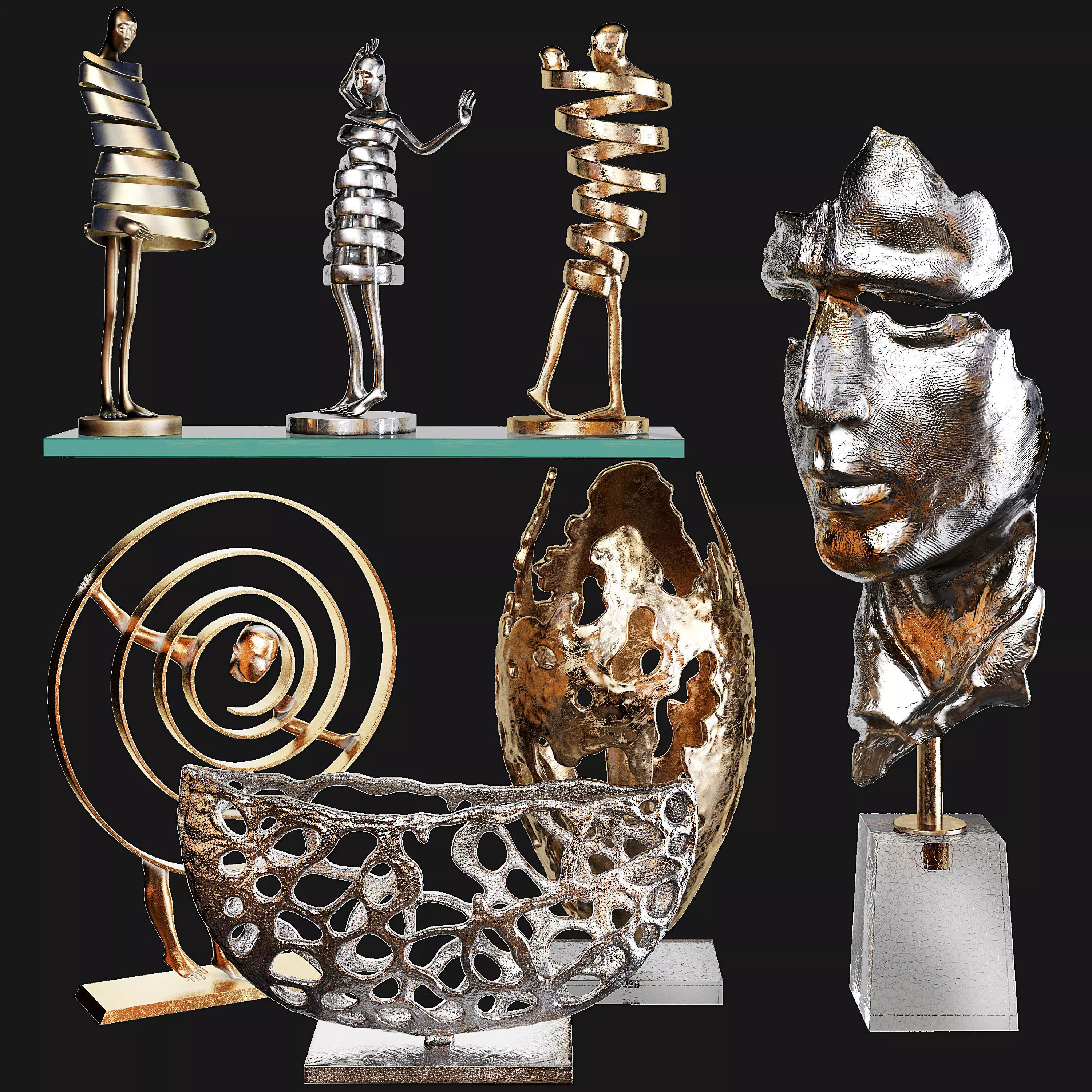 Decorative set 66 3D model_0