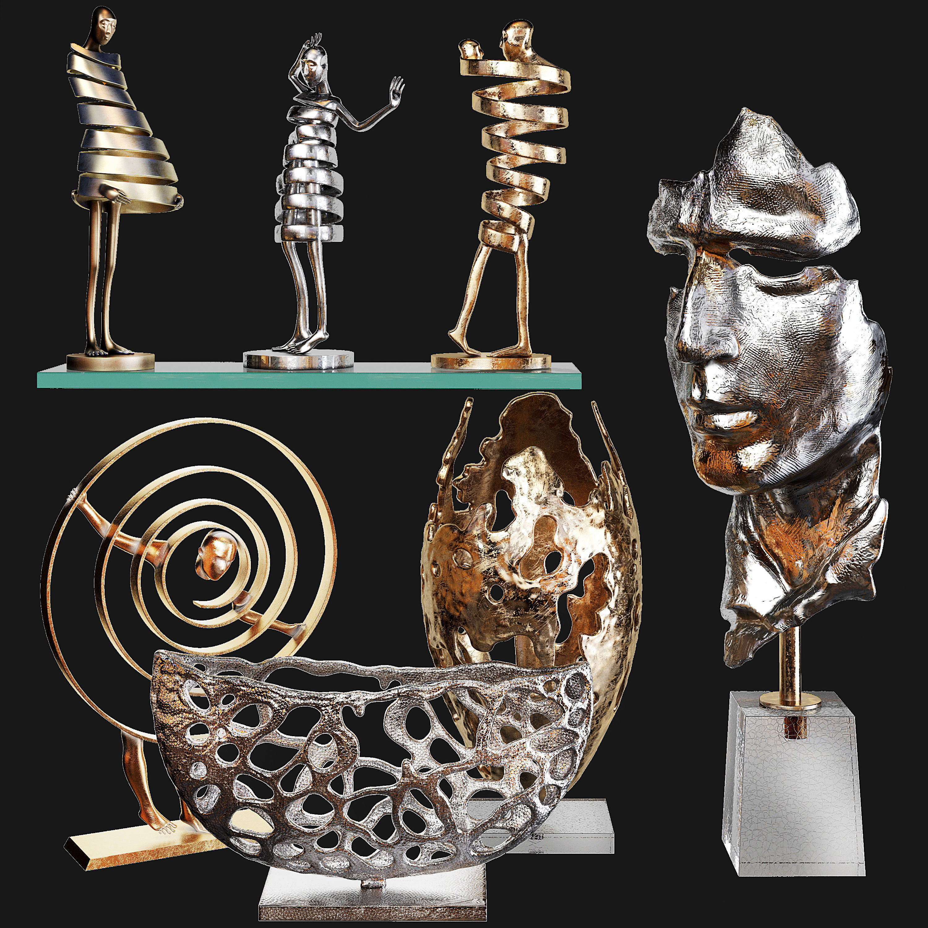 Decorative set 66 3D model_1