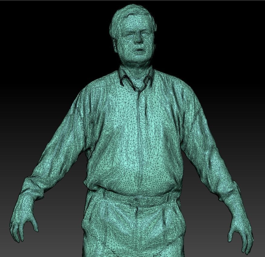 Adult man office style 72 Low-poly 3D model_6