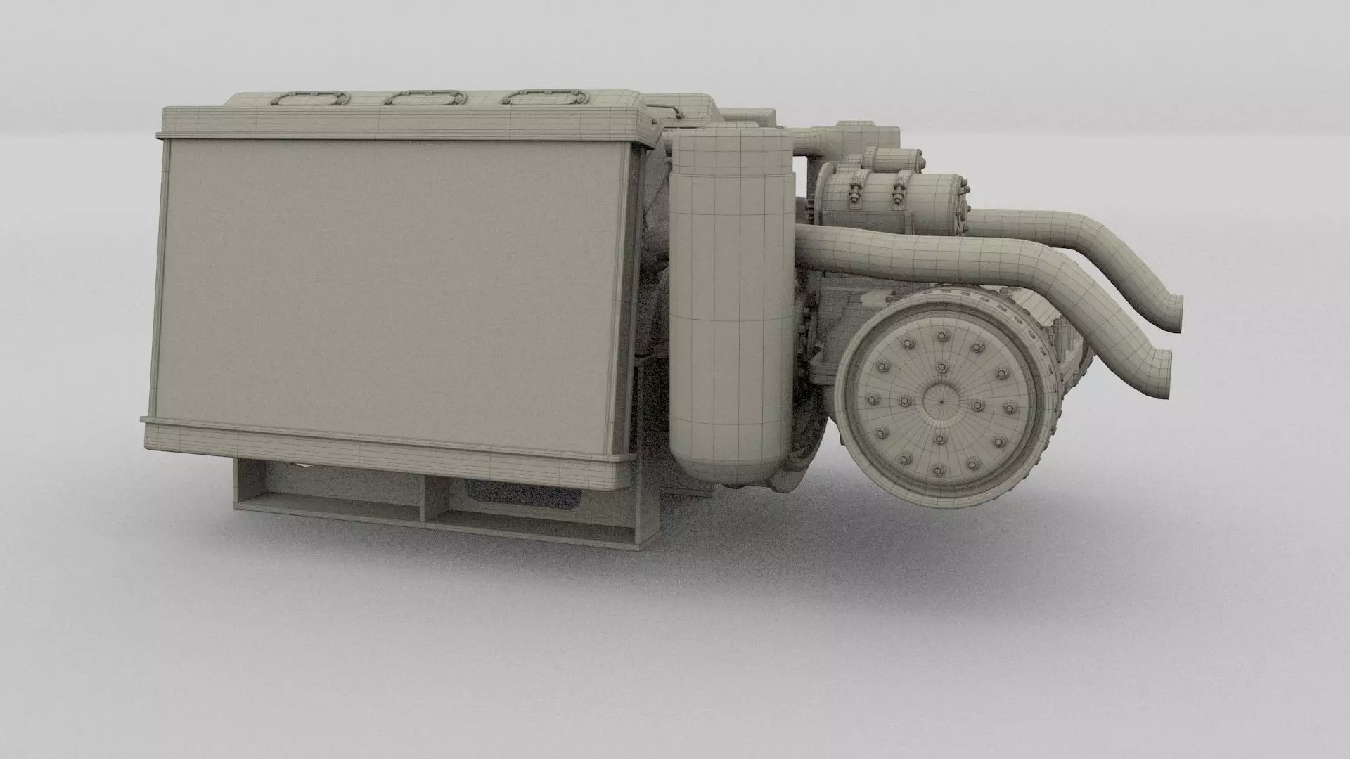 T-34 Engine and Transmission Full 3D model_14
