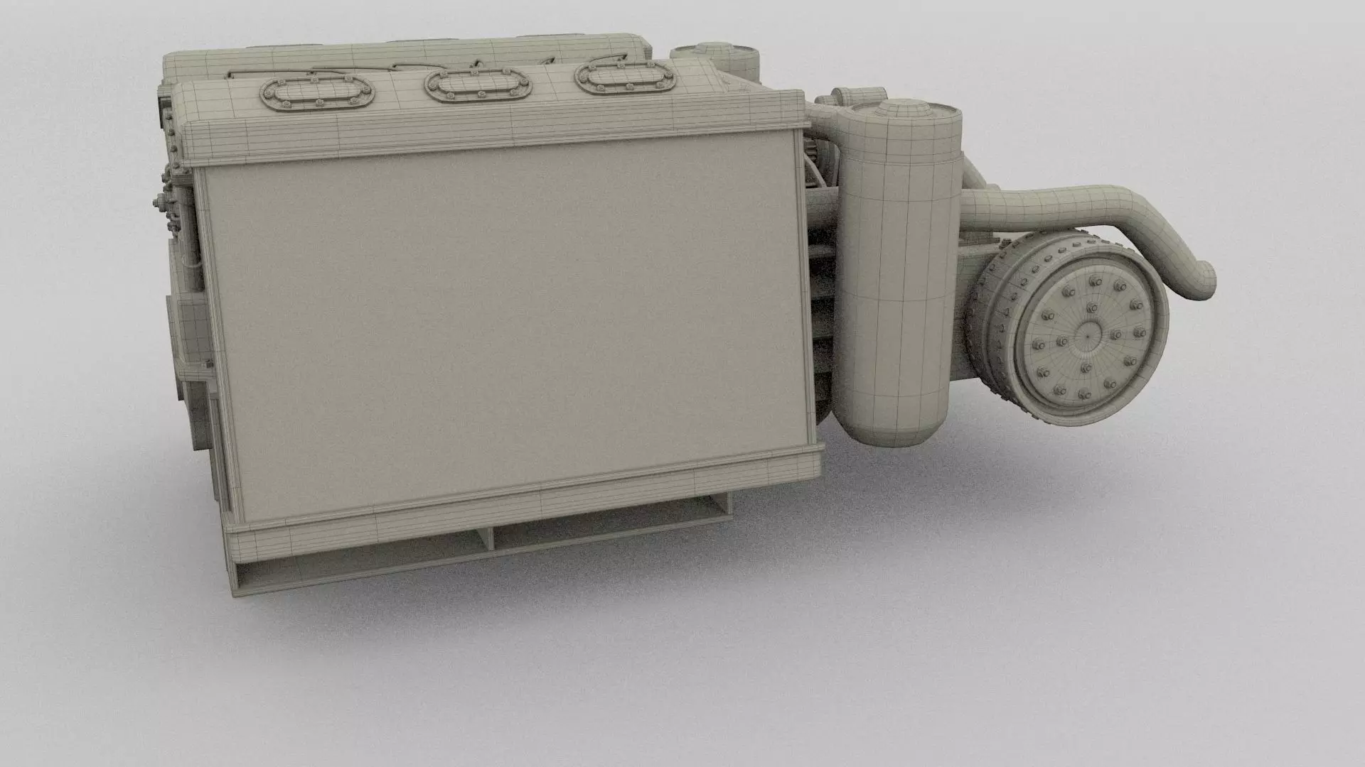 T-34 Engine and Transmission Full 3D model_19