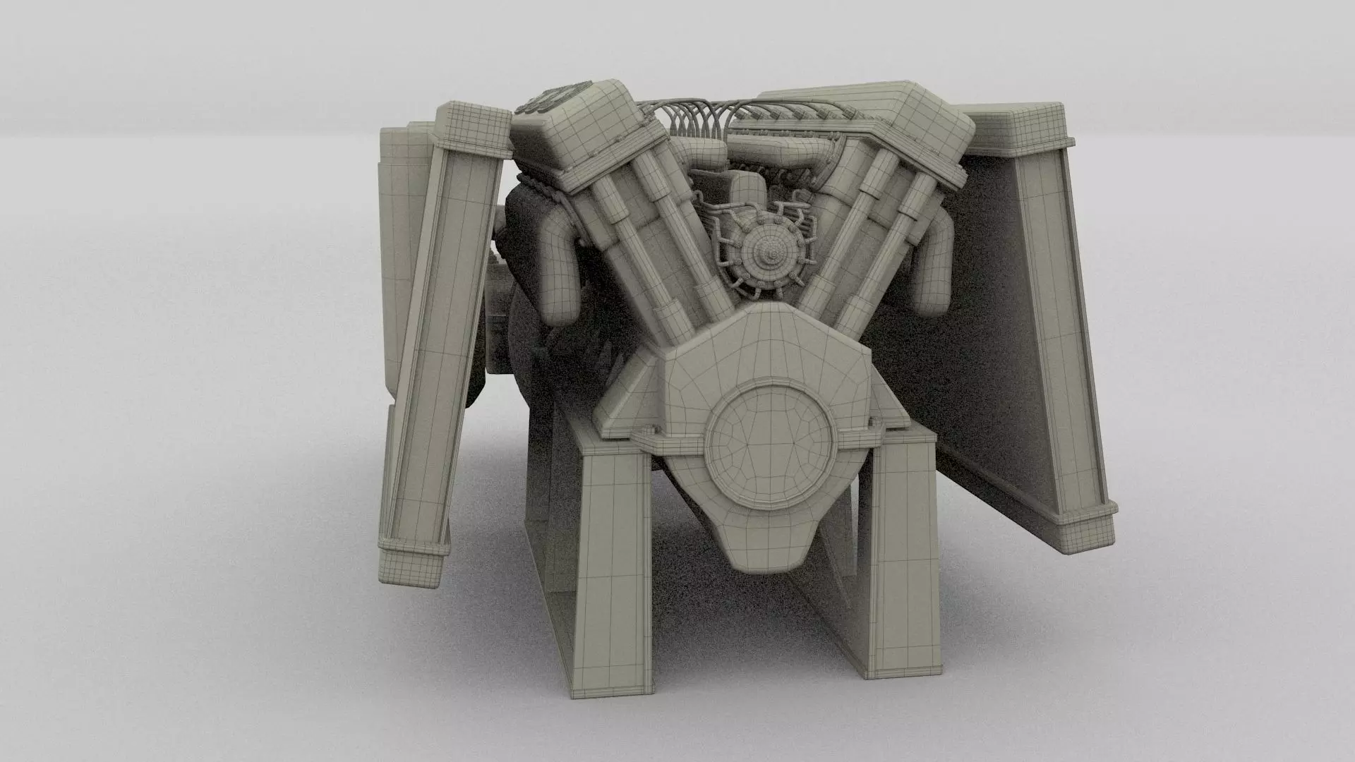 T-34 Engine and Transmission Full 3D model_15