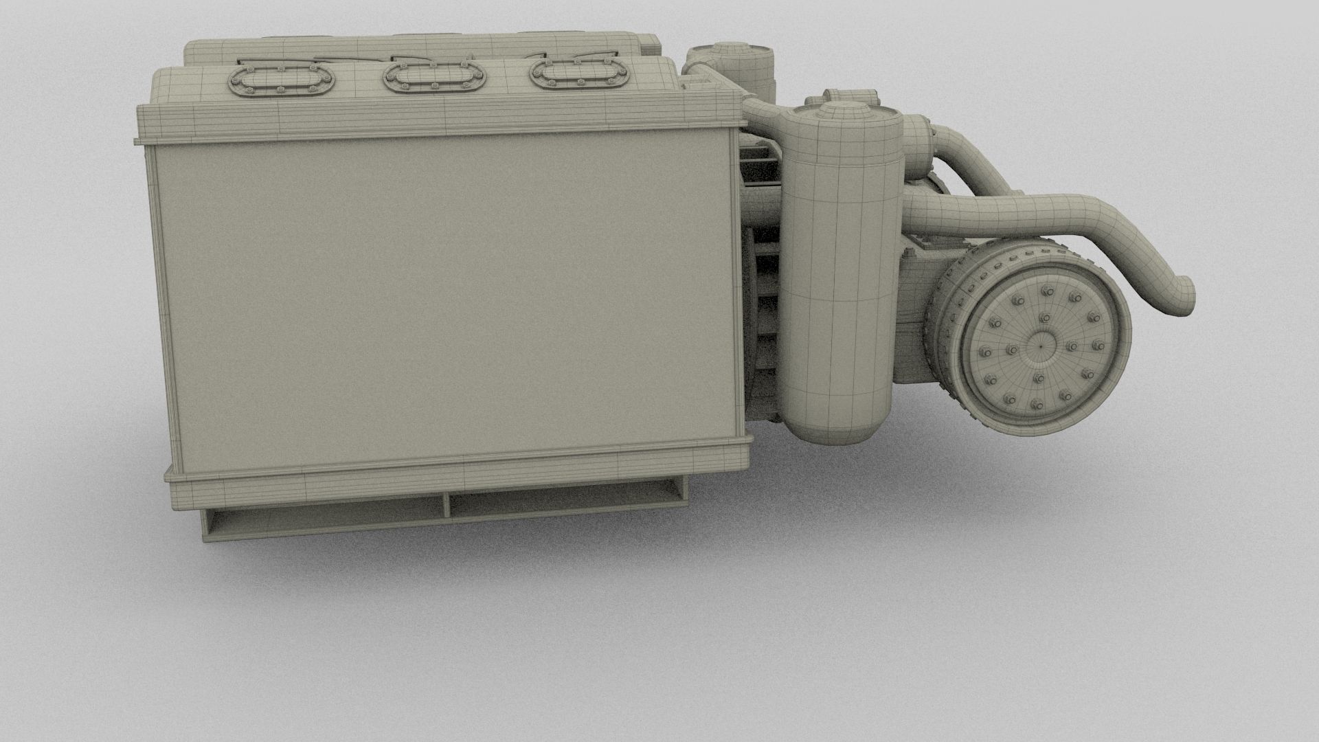 T-34 Engine and Transmission Full 3D model_21