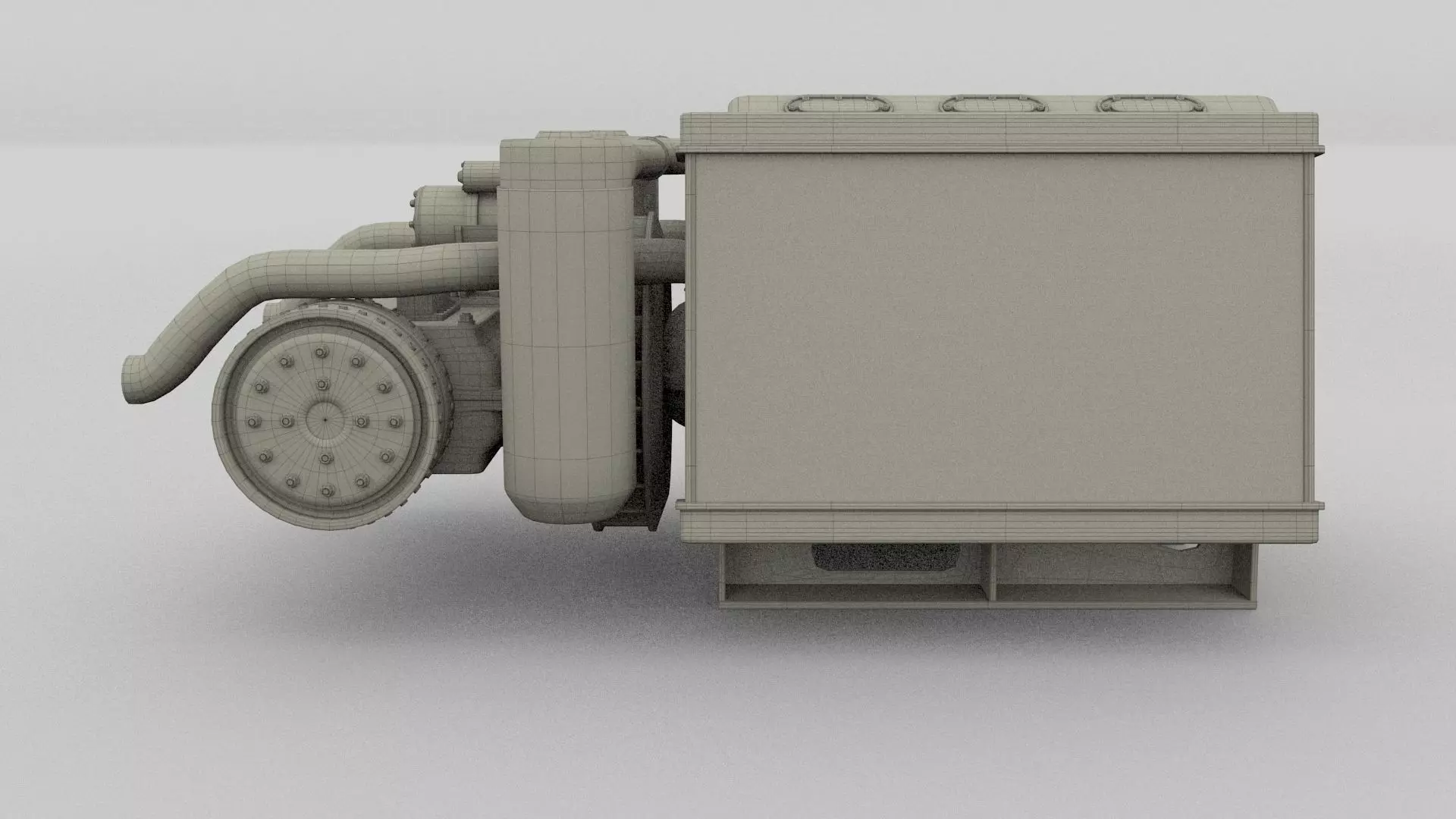 T-34 Engine and Transmission Full 3D model_16