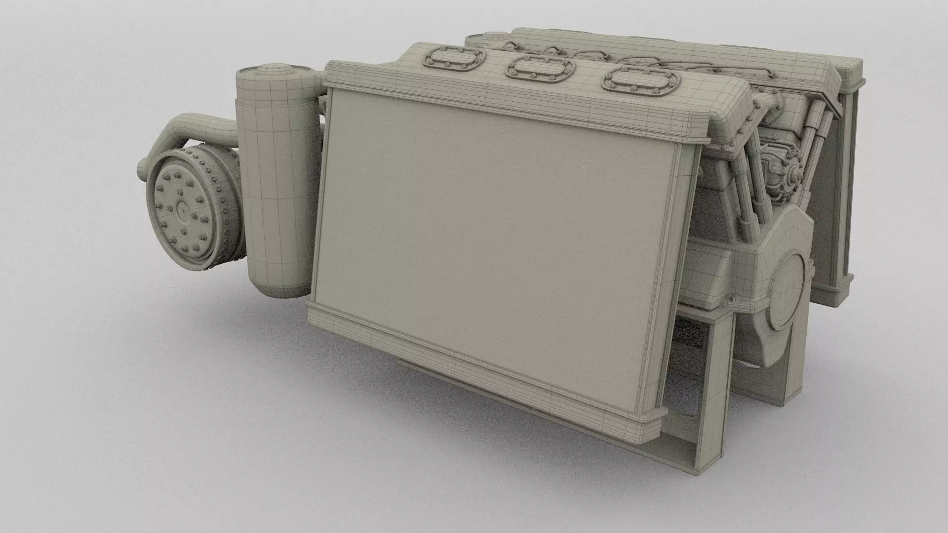 T-34 Engine and Transmission Full 3D model_6