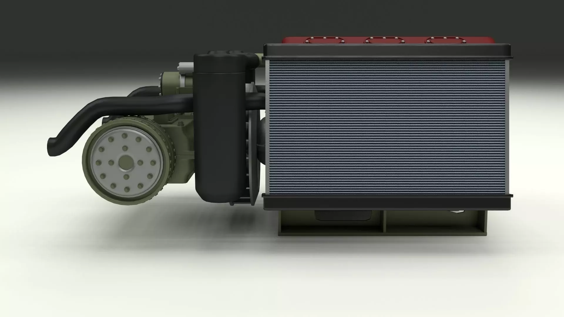 T-34 Engine and Transmission Full 3D model_18