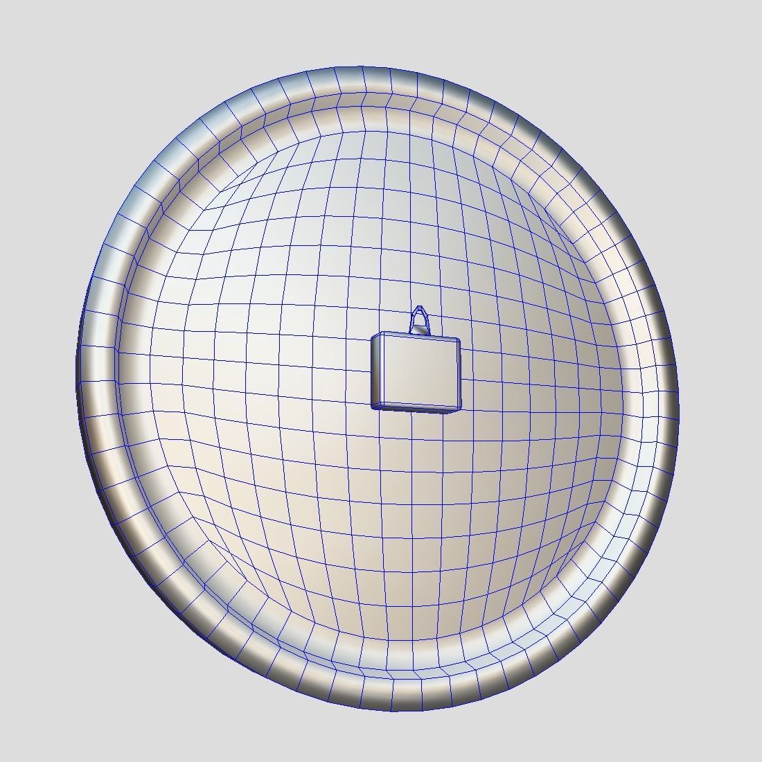 Wall Clock Low-poly 3D model_11