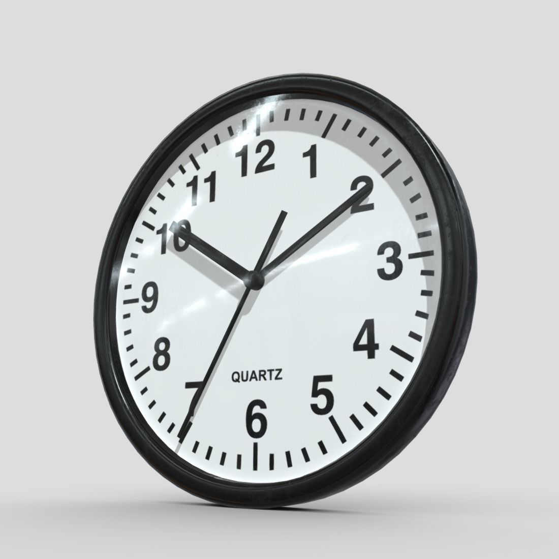 Wall Clock Low-poly 3D model_13