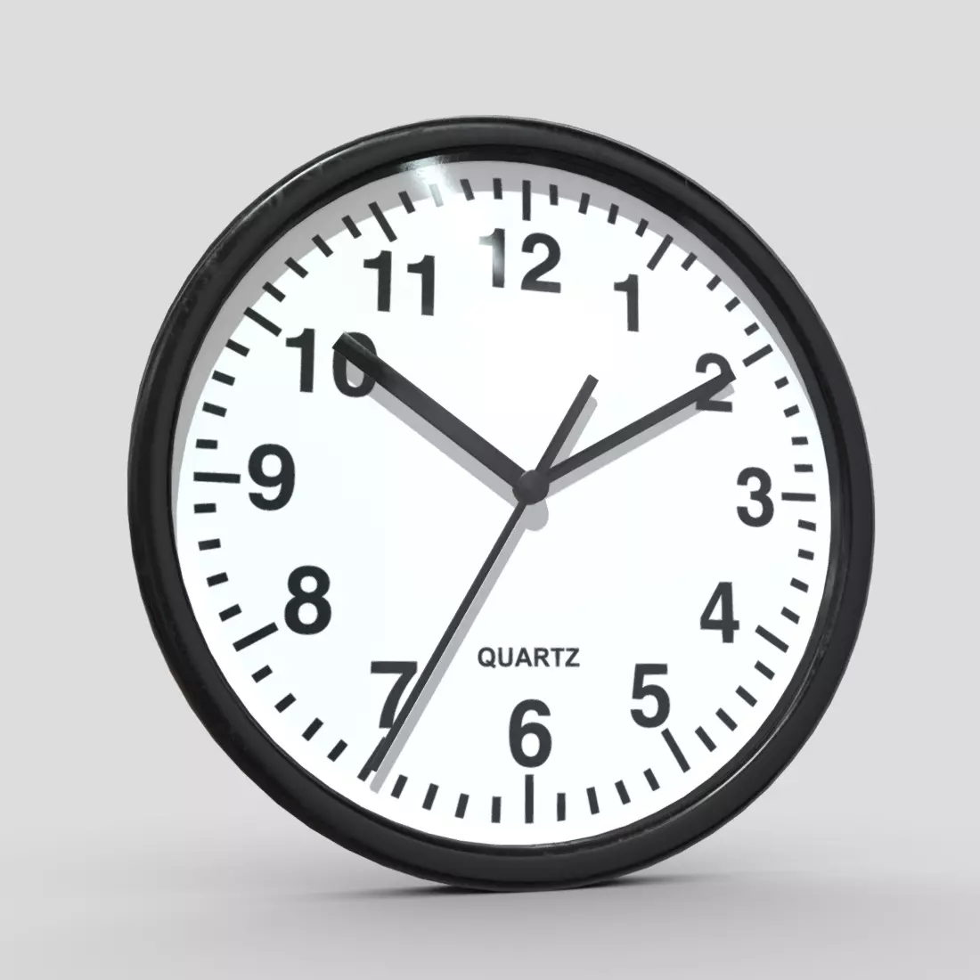 Wall Clock Low-poly 3D model_0