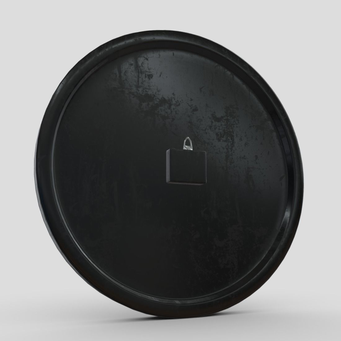 Wall Clock Low-poly 3D model_10