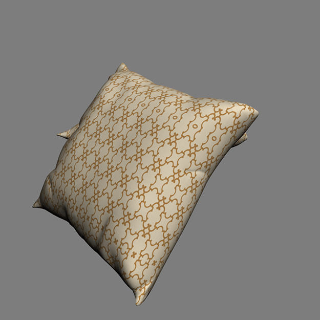 Contemporary Cushion 3D model_3