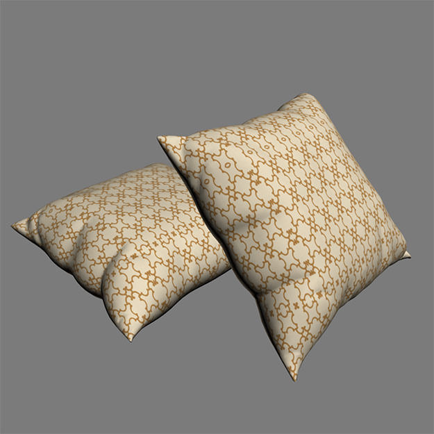 Contemporary Cushion 3D model_5