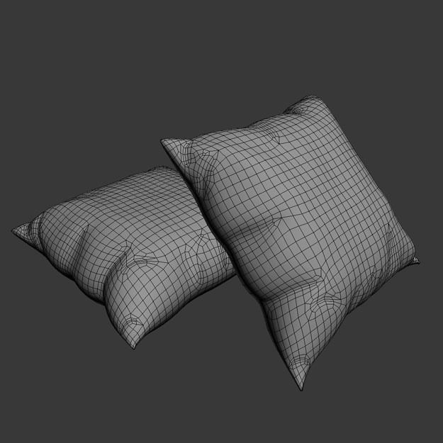 Contemporary Cushion 3D model_12