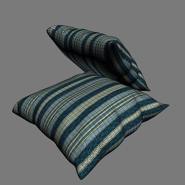 Contemporary Cushion 3D model_10