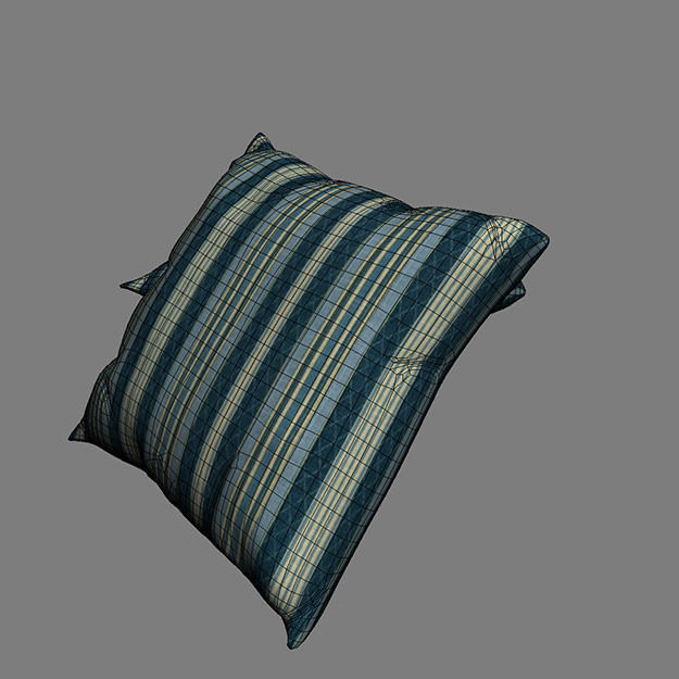 Contemporary Cushion 3D model_6