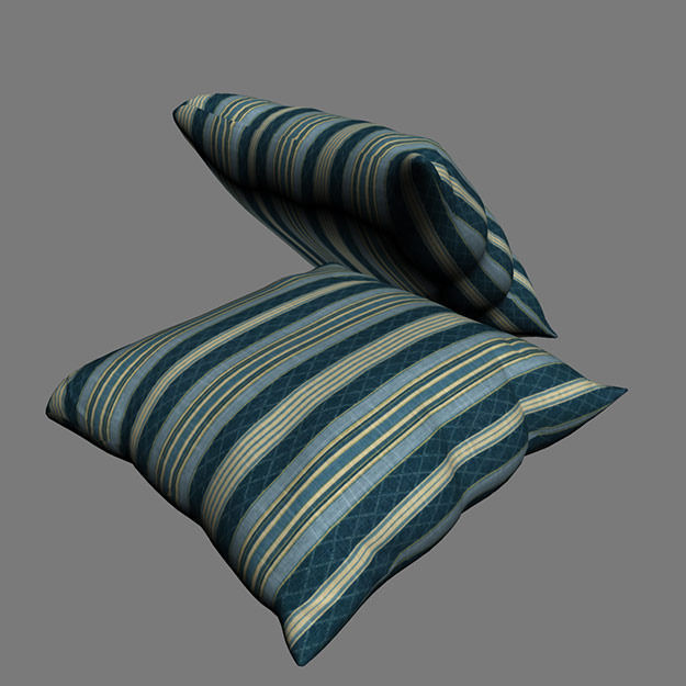 Contemporary Cushion 3D model_7