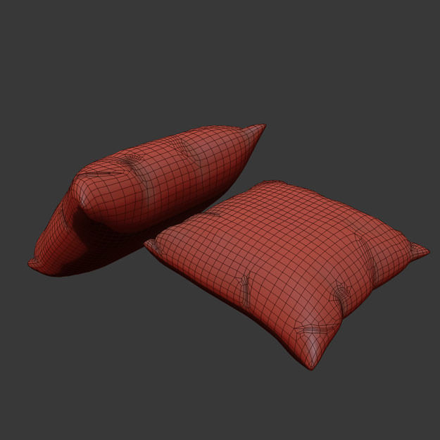 Contemporary Cushion 3D model_15