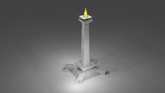 3D Printed National Monument of Indonesia Free 3D print model