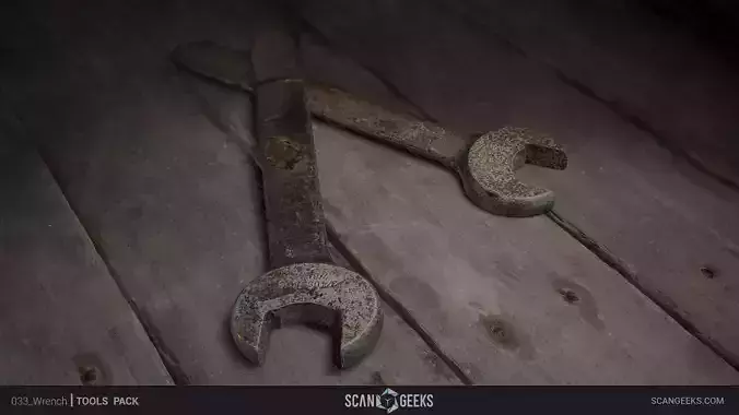 Wrench - Photogrammetry Asset 3D PhotoScan Low-poly 3D model Low-poly 3D model