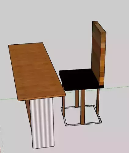  chair with desk