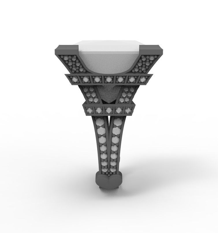 The Eiffel Tower ring 3D print model_7