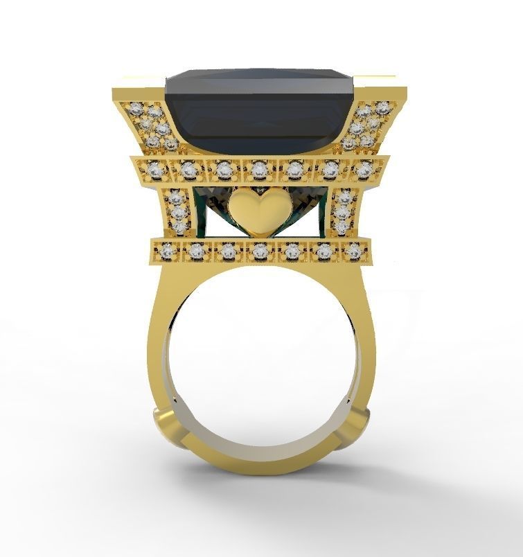 The Eiffel Tower ring 3D print model_4